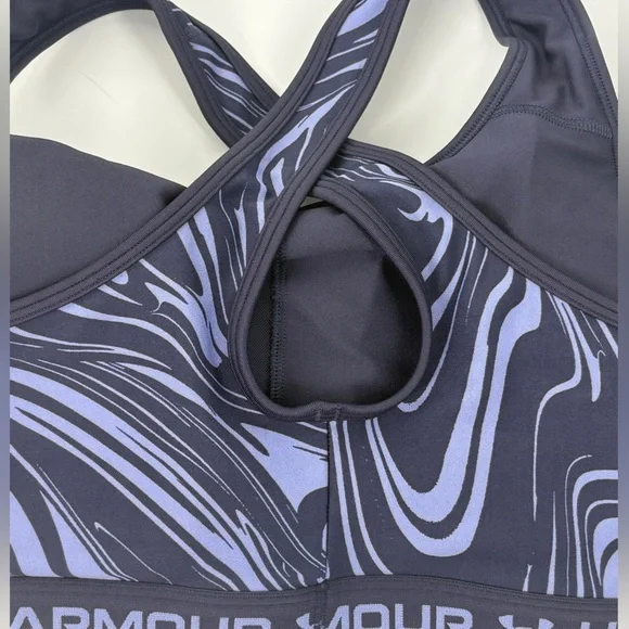 NWT $40 Women's Under Armour Mid Crossback Print Size 3X Sports Bra - Picture 8 of 9